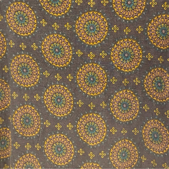 Natural Life MEDALLION PRINT SWING DRESS Small BOHO Earth Colors EUC - Picture 4 of 7